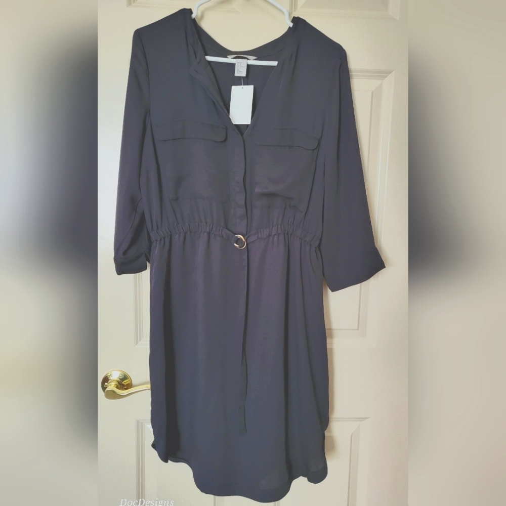 Women's H&M black dress.  Size 14 NWT